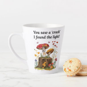 Tasse Latte Champignon & Fleur Sauvage, Amoureux de la Nature 