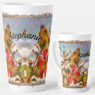 Tasse Latte Chanteur au bord de la piscine 2338