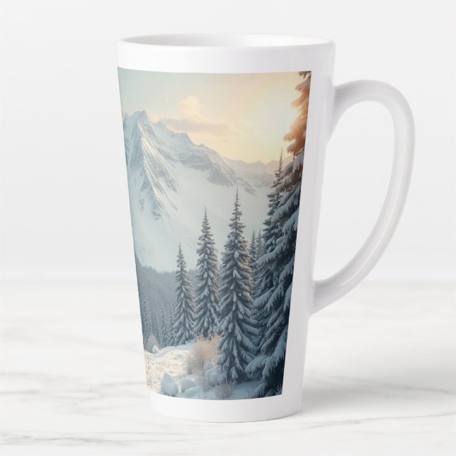 Tasse Latte Charme alpin (Droite)