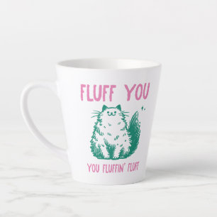 Tasse Latte Chat drôle et sarcastique