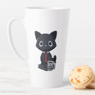 Tasse Latte Chat Faisant Un Bon Boulot Numéro Un
