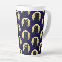Chat noir en colère