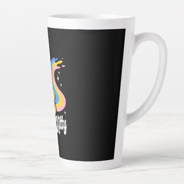 Tasse Latte Chat spatial astronaute (Droite)