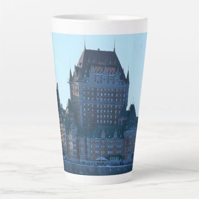 Tasse Latte Château Frontenac, Québec, Canada (Devant)