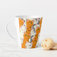 Chats blancs et gingembre motif yeux verts yeux bl