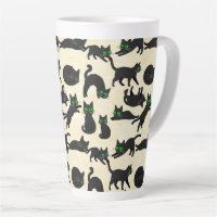 Chats noirs Yeux verts Adorables chatons Crème cha
