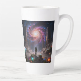 Tasse Latte Chemin Stellaire – Voyage à travers l'Univers.