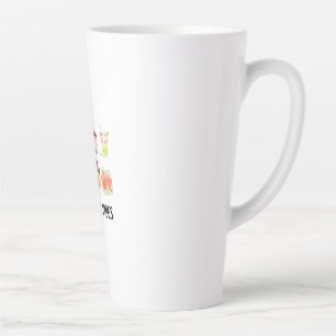 Tasse Latte chemise de vibes d'été mignon pour les enfants.