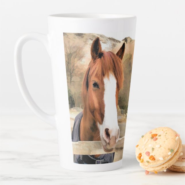 TASSE LATTE CHESTNUT CHEVAL (En situation)