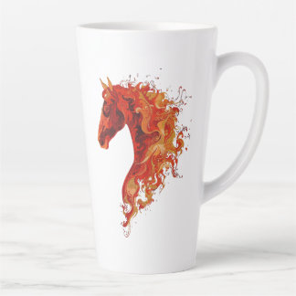 Tasse Latte Cheval de feu