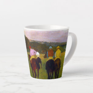 Tasse Latte Chevaux de course Edgar Degas à Longchamp