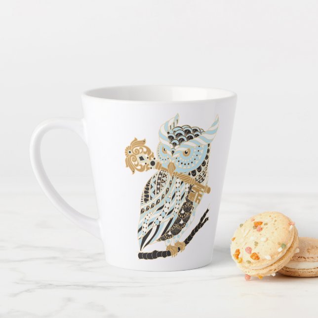 Tasse Latte Chevêche de la Grande-Corne (En situation)