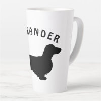 Cheveux longs Dachshund - Silhouette 1