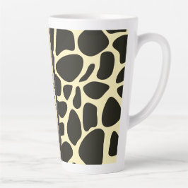 Tasse Latte Chic Qutrefoil Giraffe Imprimer Personnalisé