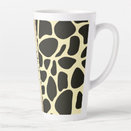 Tasse Latte Chic Qutrefoil Giraffe Imprimer Personnalisé