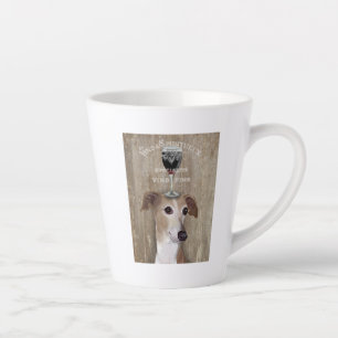 Tasse Latte Chien Au Vin Greyhound