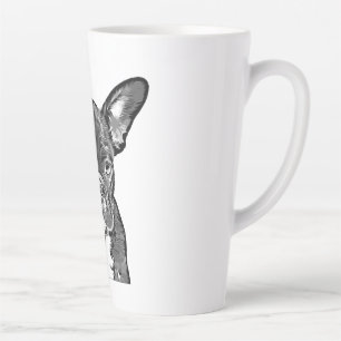 Tasse Latte chien, bulldog français, photos de chiot