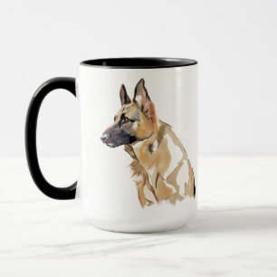 Tasse Latte Chien de Berger Allemand – Tasse à Caf