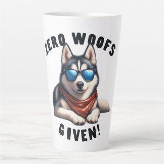 Tasse Latte Chien Husky Cool Zéro Aboiements Donnés