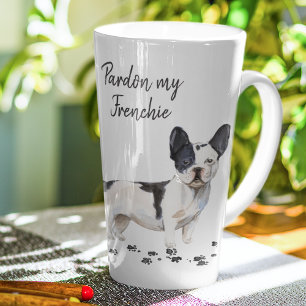 Tasse Latte Chiffre de taureau français   Pardon Mon Français 