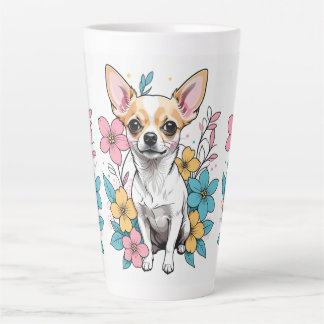 Tasse Latte Chihuahua du printemps