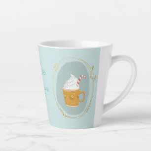 Tasse Latte Chocolat chaud de Noël aquarelle