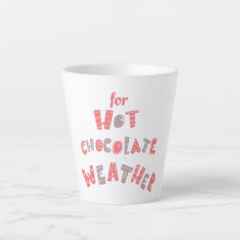 Tasse Latte Chocolat chaud hiver