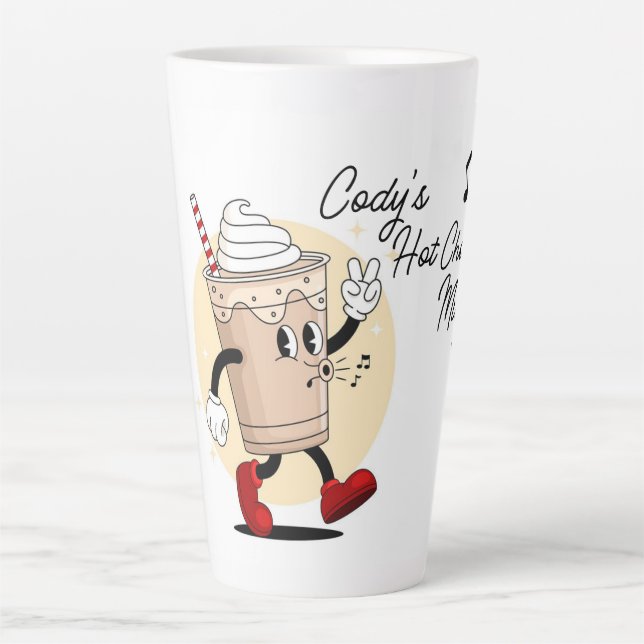 Tasse Latte Chocolat Chaud Personnalisé Mignon  (Devant)