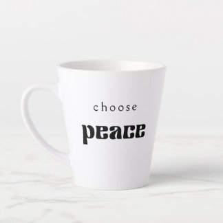 Tasse Latte Choisir la Musique de Paix