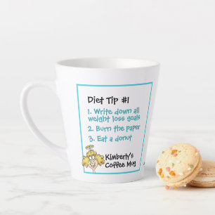 Tasse Latte Christian Funny Cartoon Angel Diète Astuce #1 But
