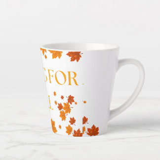 Tasse Latte Chute de l'automne