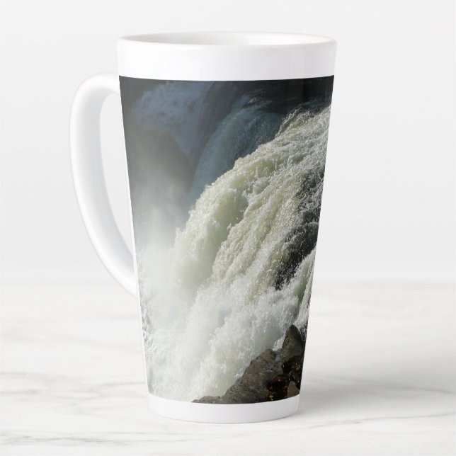 Tasse Latte Chutes d'Ohiopyle en Pennsylvanie (Angle gauche)
