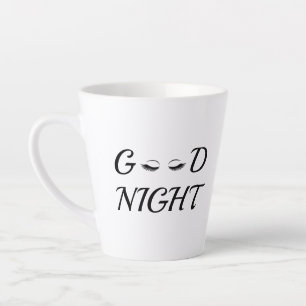 Tasse Latte Cils esthétiques minimalistes modernes de bonne nu