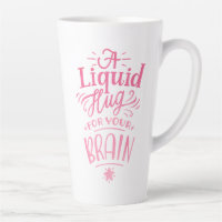 Citation Cute Café Ombre Rose Calligraphie Grande
