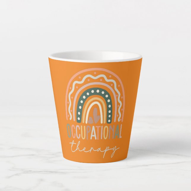 Tasse Latte Citation de Cool d'ergothérapie amusant OT (Devant)