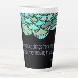 Tasse Latte Citation De La Rivière Rumi