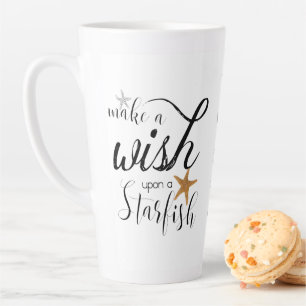 Tasse Latte Citation de la viande de poisson de plage