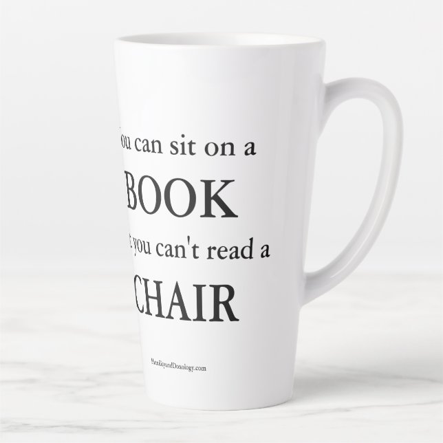 Tasse Latte Citation de livre (Droite)