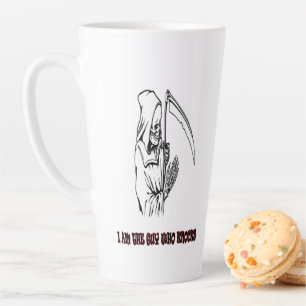 Tasse Latte Citation drôle de Faucheuse Nuit Halloween Spooky