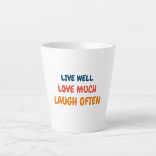 Tasse Latte citation drôle et positive inspirant l'amour et la