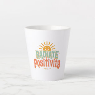 Tasse Latte Citation ensoleillée joyeuse et motivante