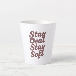 Tasse Latte Citation Inspirante de Bonté avec un Ours Douillet