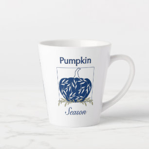 Tasse Latte Citrouille dans la lumière - saison Citrouille