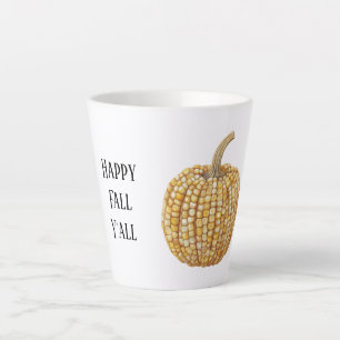 Tasse Latte Citrouille de maïs jaune