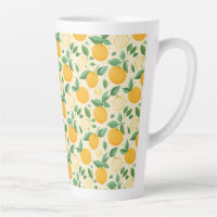 Citrus citron jaune motif de fruits tropicaux