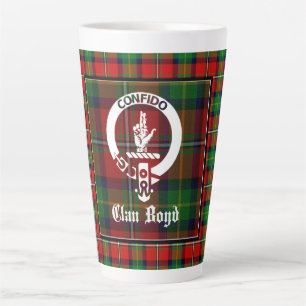Tasse Latte Clan Boyd Crest Badge & Tartan