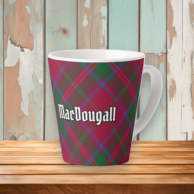 Tasse Latte Clan MacDougall Tartan (Créateur téléchargé)