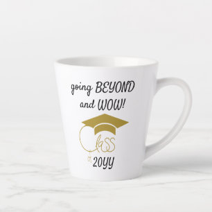 Tasse Latte Classe de congrès Grad-Inspirational-Gold