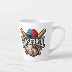 Tasse Latte Classique Baseball Essentials / Stylish Retro Lege