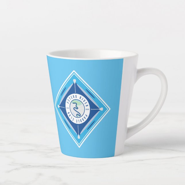 Tasse Latte Club de paddle de la rivière Estero (Droite)